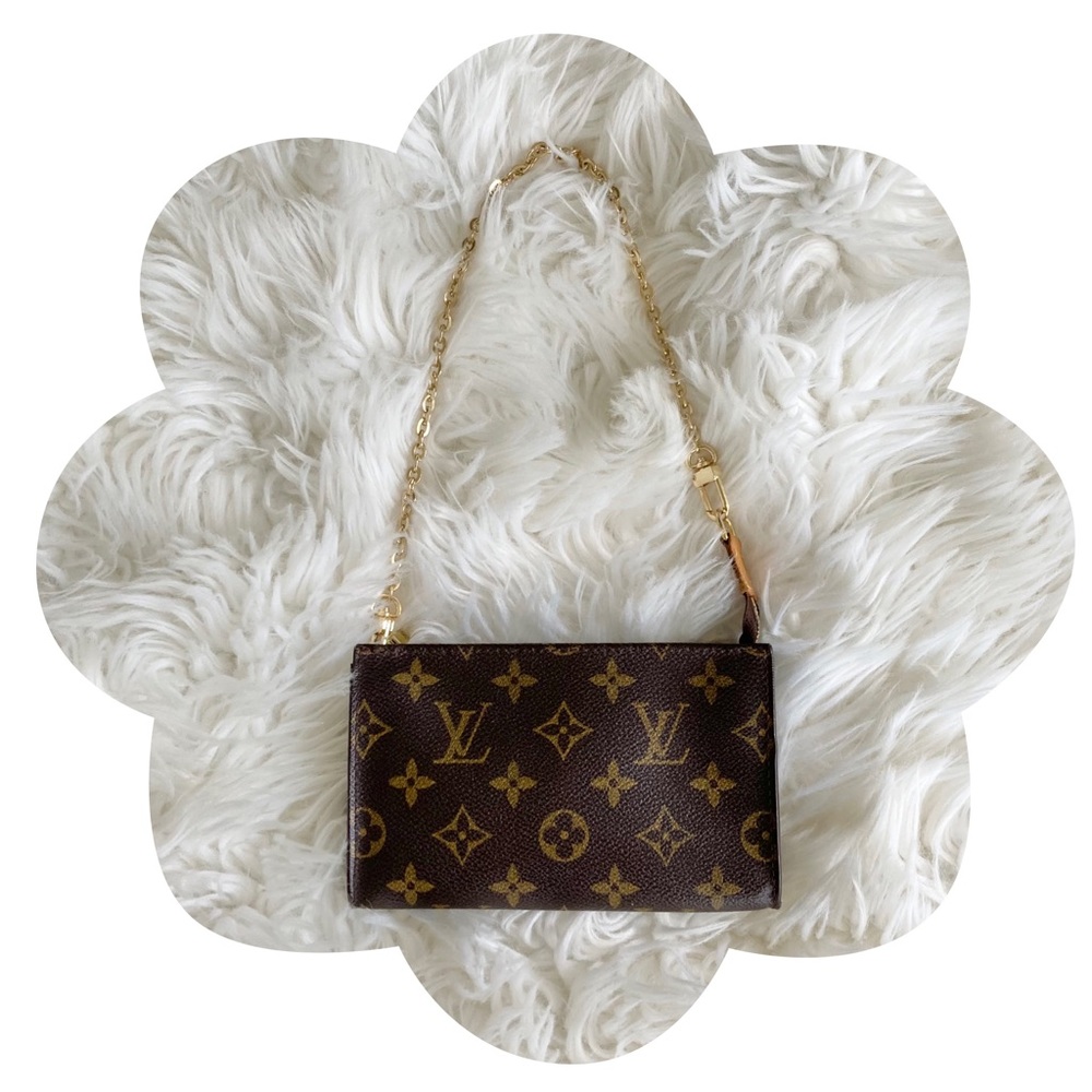 ✨🤎 Louis Vuitton 🤎✨ Pochette Monogram Canvas w/Chain Strap +FREE INSERT